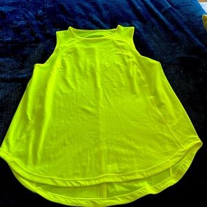 Lululemon neon yellow tank